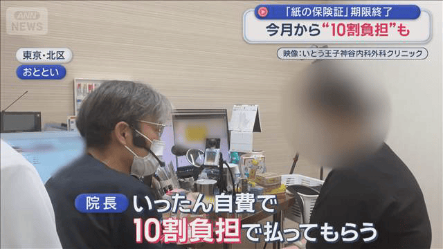 医療費“10割負担”も 「紙の健康保険証」使用不可 医療現場では - 最新