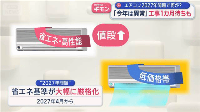 エアコン2027年問題で何が？ 「今年は異常」工事1カ月待ちも - 最新の 