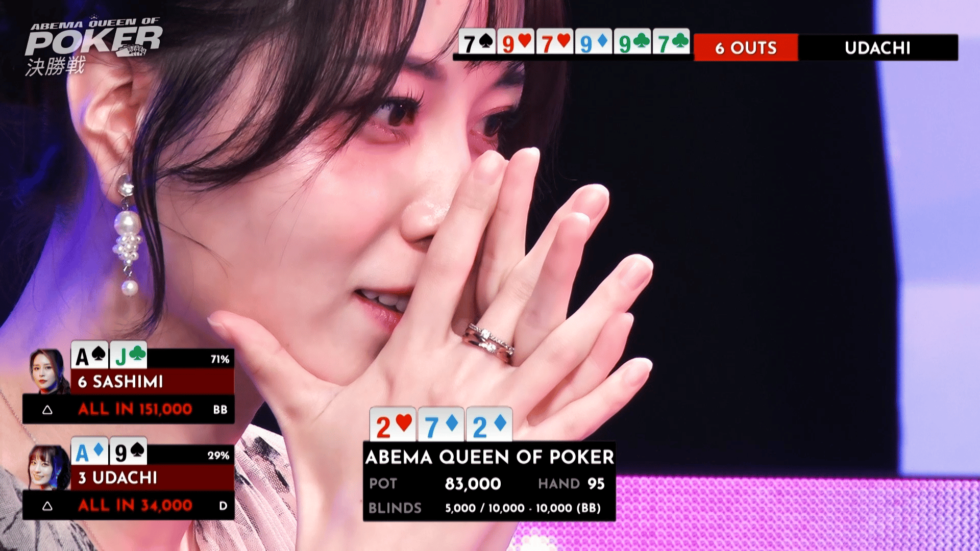 8.オールインに望みを託す - ABEMA Queen Of Poker - シーズン2