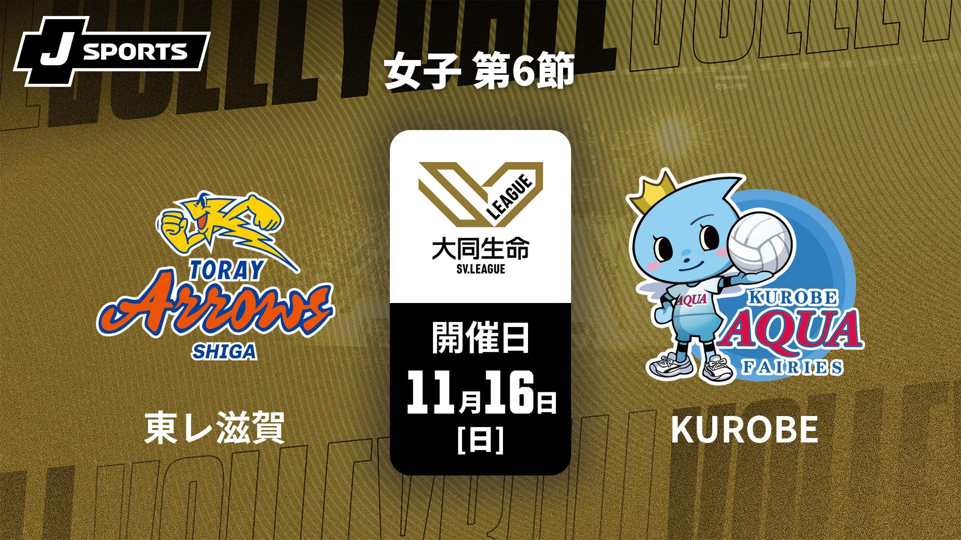 東レアローズ滋賀　女子SVリーグ25-26 ６枚セット 東レアローズ滋賀】2025-26大同生命SV.LEAGUE WOMEN 第7節 GAME1ハイ