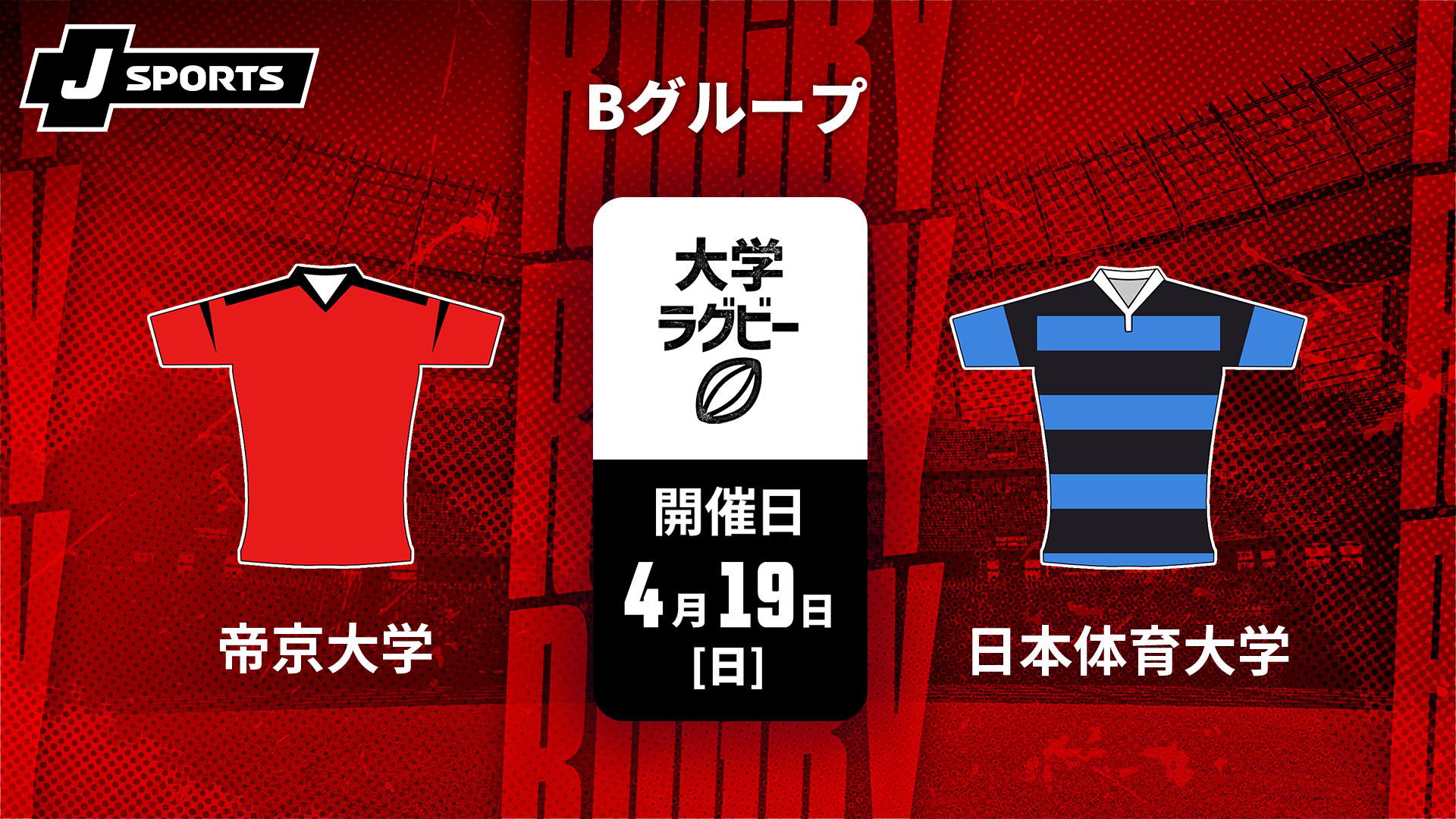 帝京大学 vs. 日本体育大学 Bグループ【ラグビー 関東大学春季交流大会
