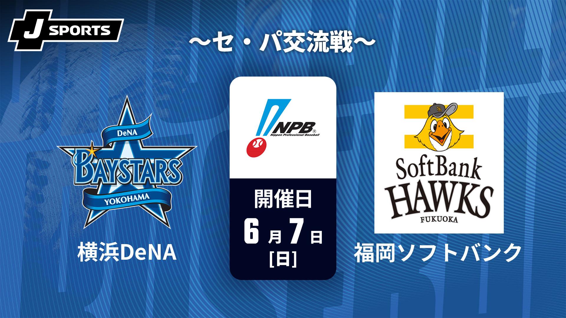 6/14(土)福岡ソフトバンクホークスvs横浜DeNA ペアチケット　交流戦 横浜DeNA vs. 福岡ソフトバンク(06/07) ～セ・パ交流戦～【J SPORTS