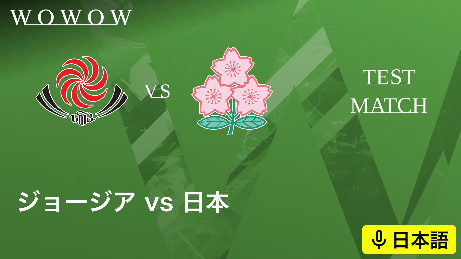 ラグビー テストマッチ 2025 ジョージアvs日本 【ラグビー テスト