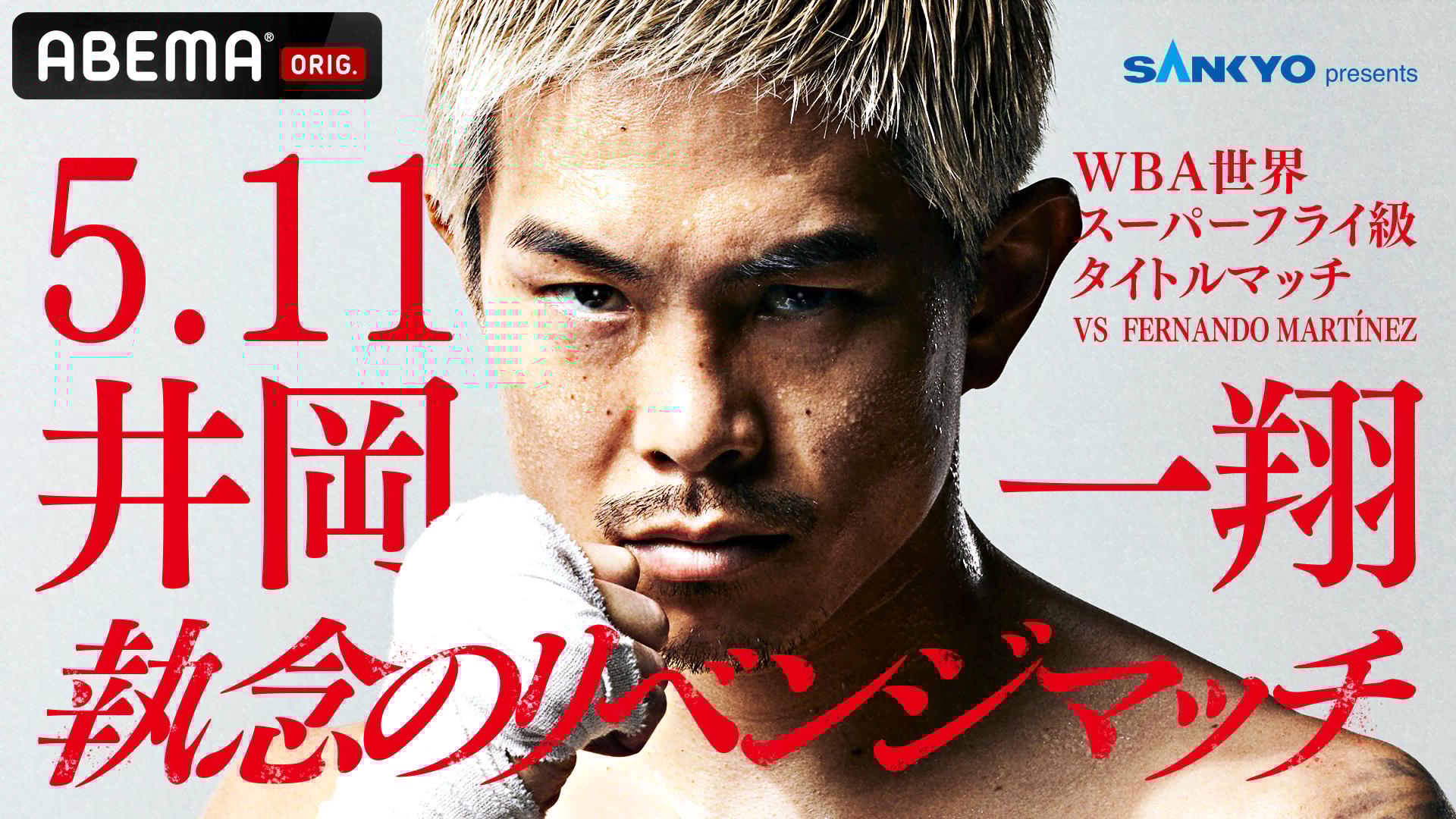 井岡一翔 タイトルマッチ ポスター 井岡一翔 WBA世界スーパーフライ級タイトルマッチ決定会見