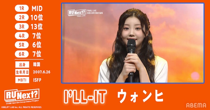 ウォンヒ(本名:イ・ウォンヒ)