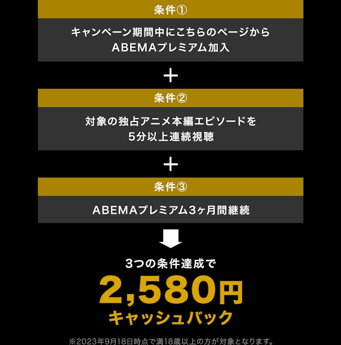 キャンペーン条件