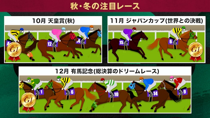 年間スケジュール(秋・冬の注目レース)