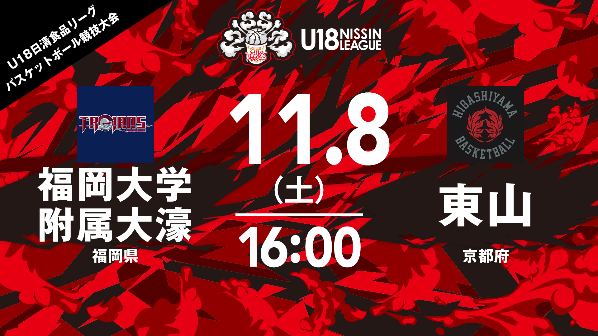 福岡大学附属大濠 vs 東山（男子）