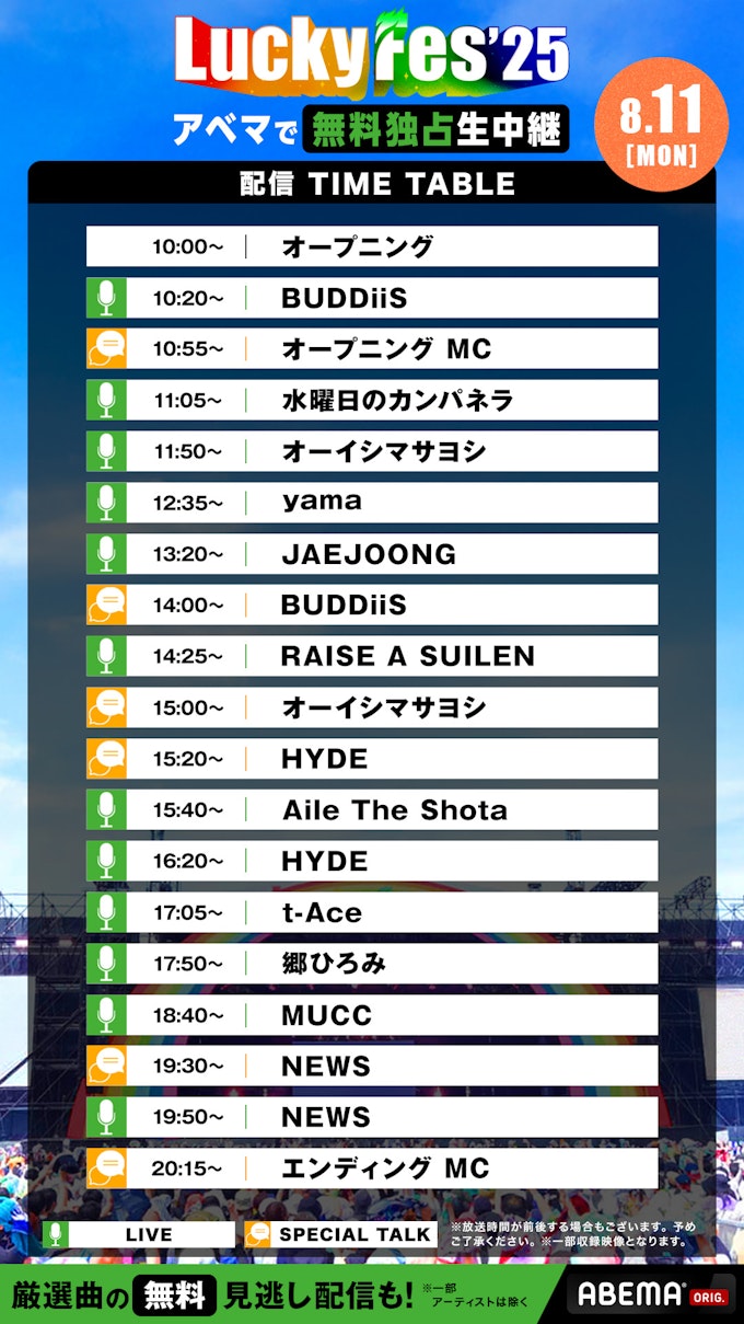 Day3 タイムテーブル