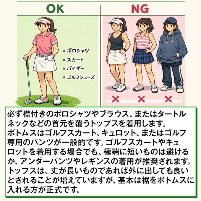 女性のドレスコード