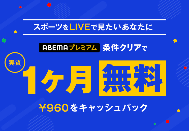 対象条件を満たした方に￥960キャッシュバック